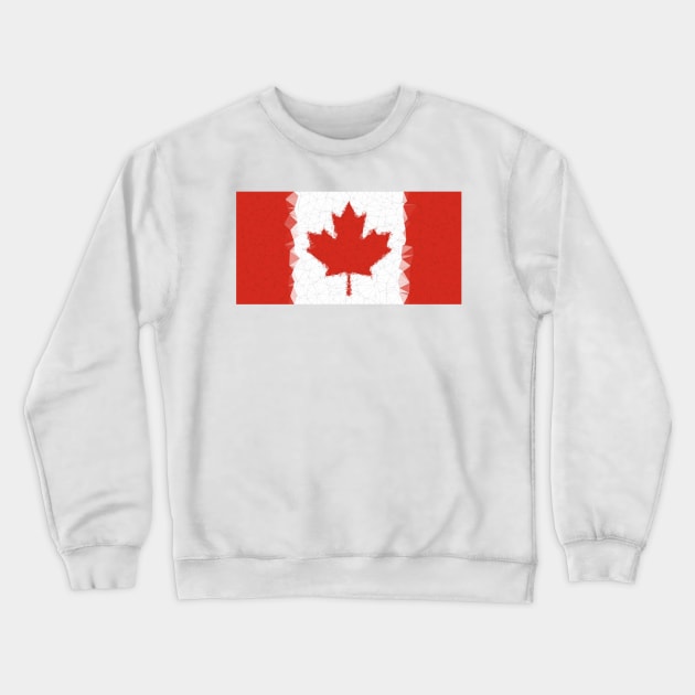 Low Poly Canada Flag Crewneck Sweatshirt by TRIME